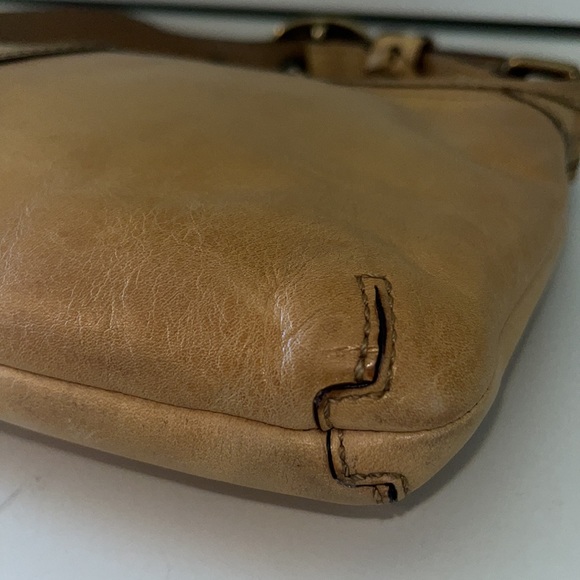 Vintage Coach Cowhide Leather Bleeker Tattersall Hobo Bag Blonde/Tan - Picture 8 of 16